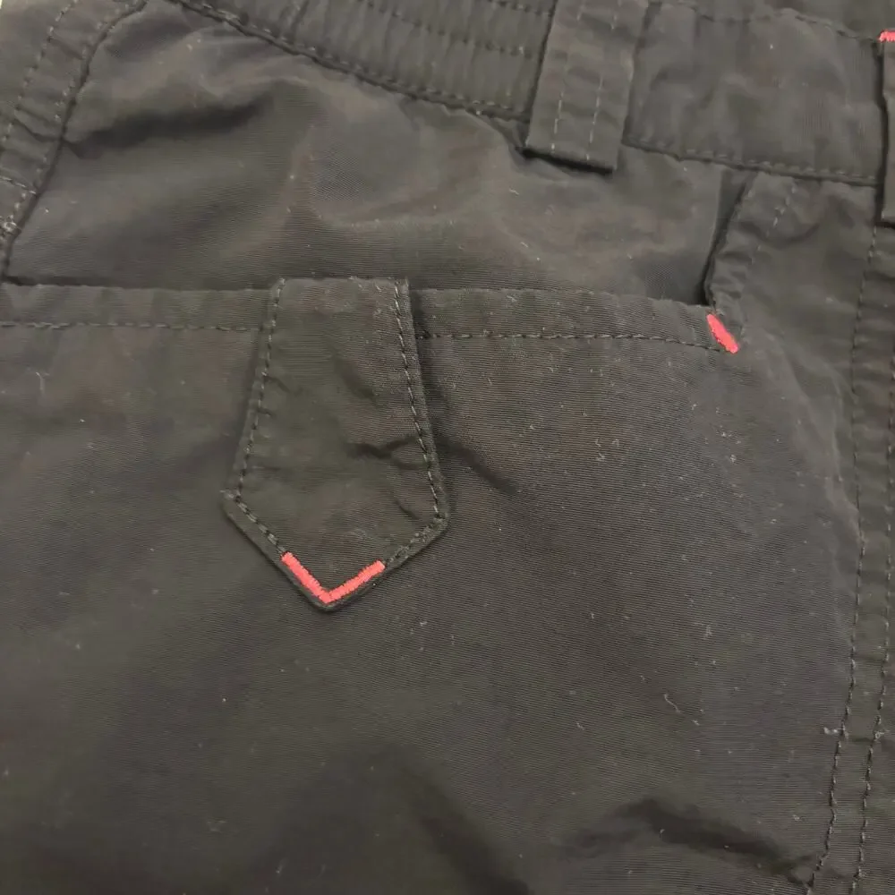 The North Face Youth XL Black Hiking Cargo Shorts Elastic Waist